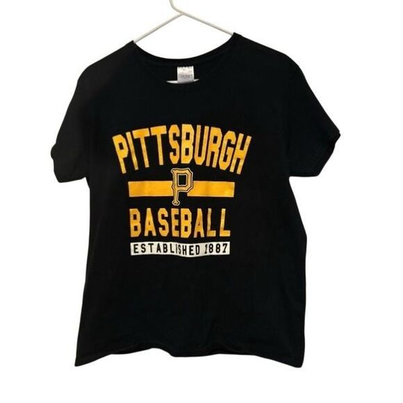 Pittsburgh Pirates Baseball Established 1887 Ladies Size L T-Shirt - Picture 1 of 5